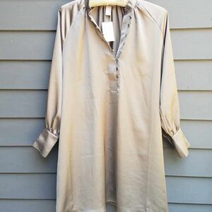NEW with Tag H&M Gray Long Sleeve Dress size XS
